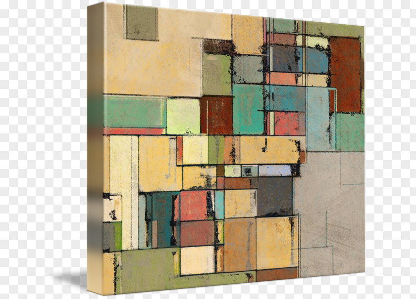 Abstract Painting Modern Art Facade Map PNG