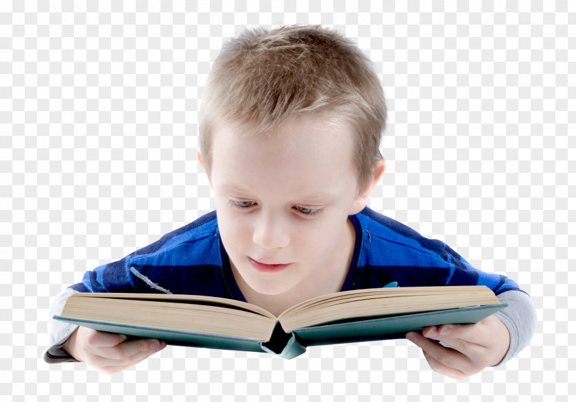 Boy Reads A Book Reading Student Child PNG