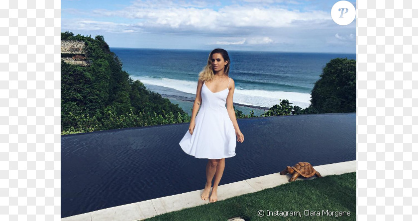 Clara Morgane Vacation Leisure Gown Photo Shoot PNG