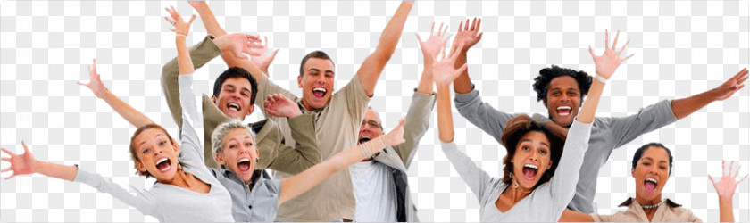 Happy Group Of People PNG People, people raising hands while shouting in glee illustration clipart PNG