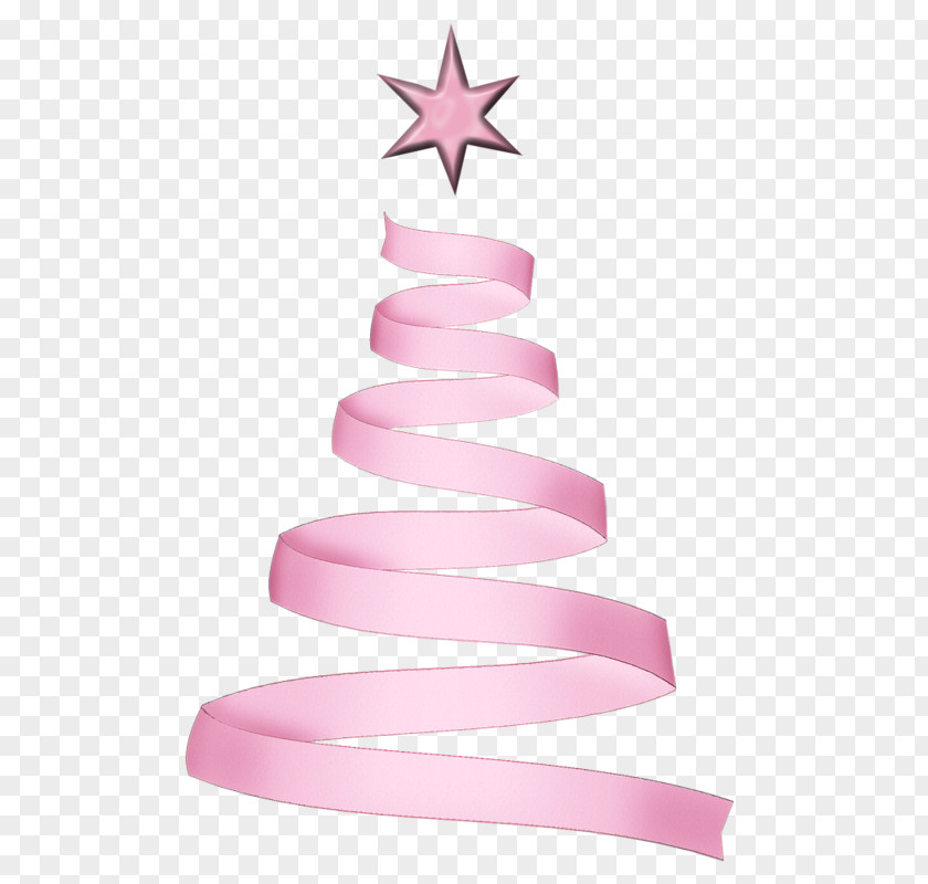 Pink Ribbon Christmas Tree PNG ribbon christmas tree clipart PNG