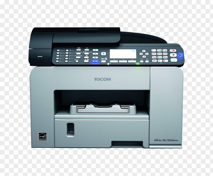 Printer Inkjet Printing Laser Ricoh Multi-function PNG