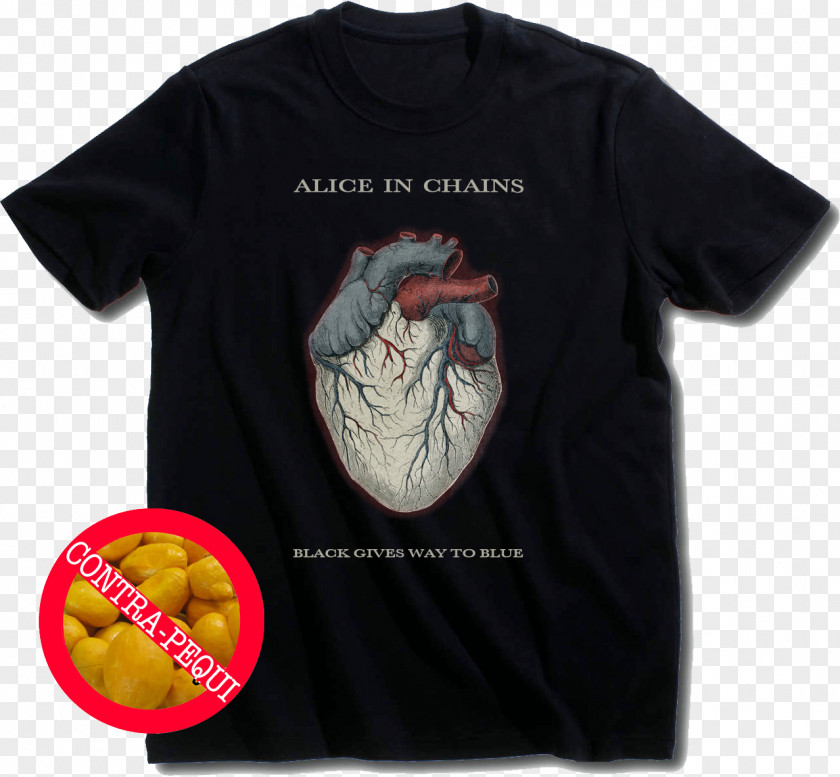 T-shirt Alice In Chains Black Gives Way To Blue Jar Of Flies Dirt PNG