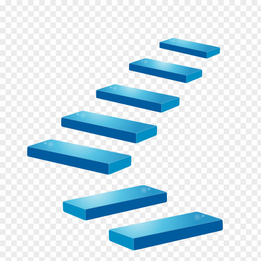 Blue Ladder Pattern Stairs U53f0u9636 PNG