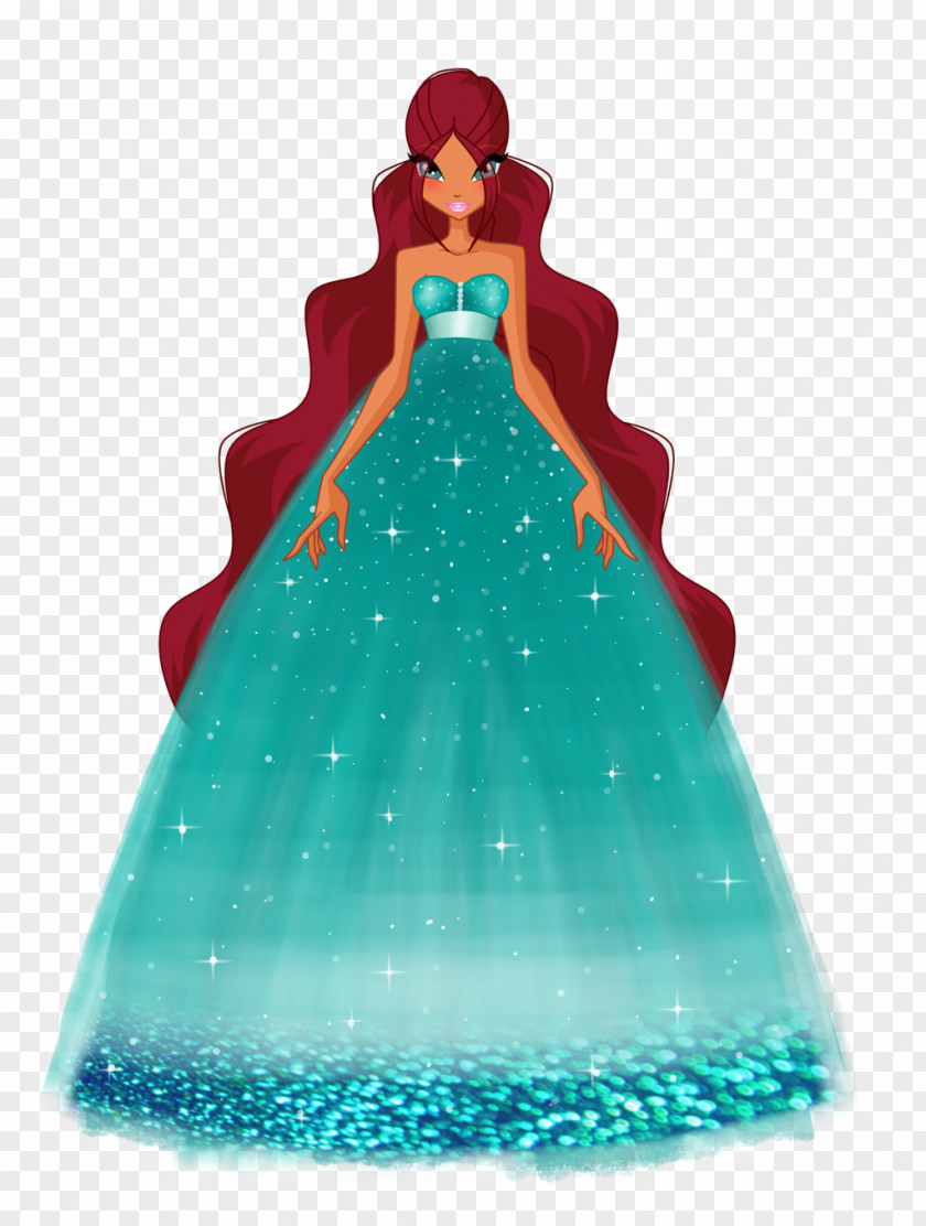 Christmas Tree Ornament Day Gown PNG