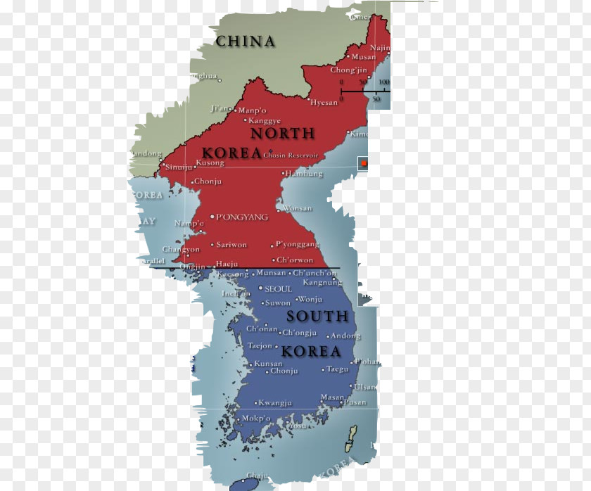 Map North Korea–South Korea Relations Korean War 38th Parallel United States Of America PNG