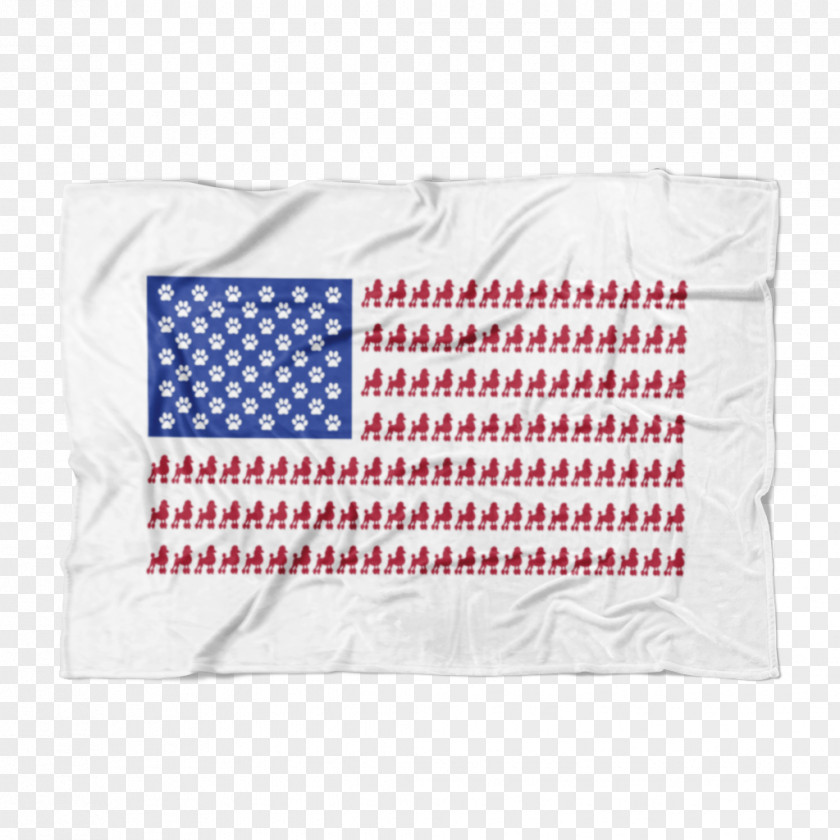 Poodle Dog Linens Textile Flag Rectangle PNG