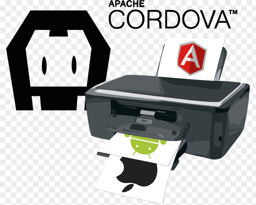 Printer Apache Cordova Ionic Mobile App Development PNG