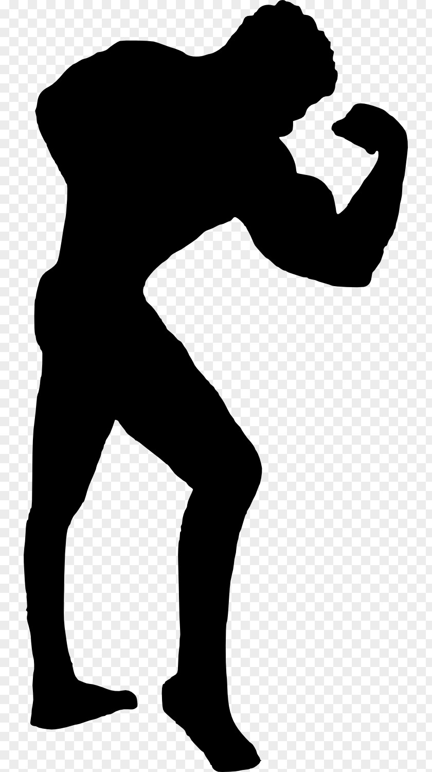 Silhouette Bodybuilding Clip Art PNG