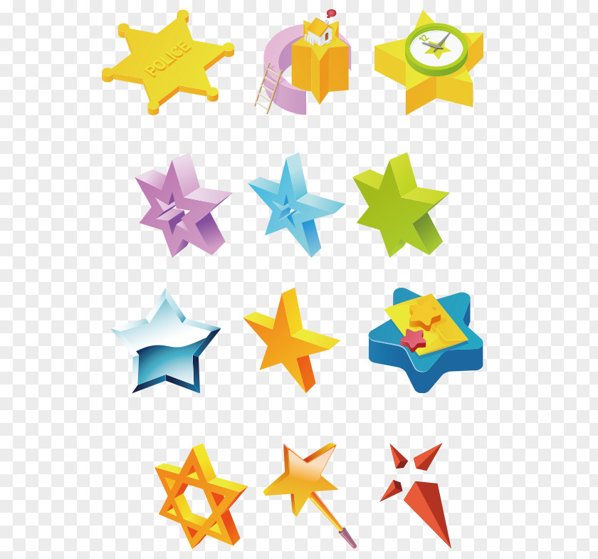 Star Icon Collection Download PNG