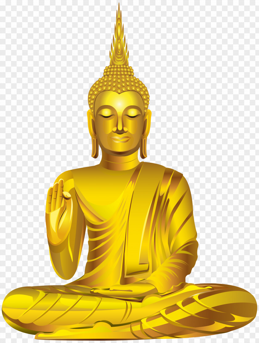 Buddhism Golden Buddha Gautama Little Clip Art PNG