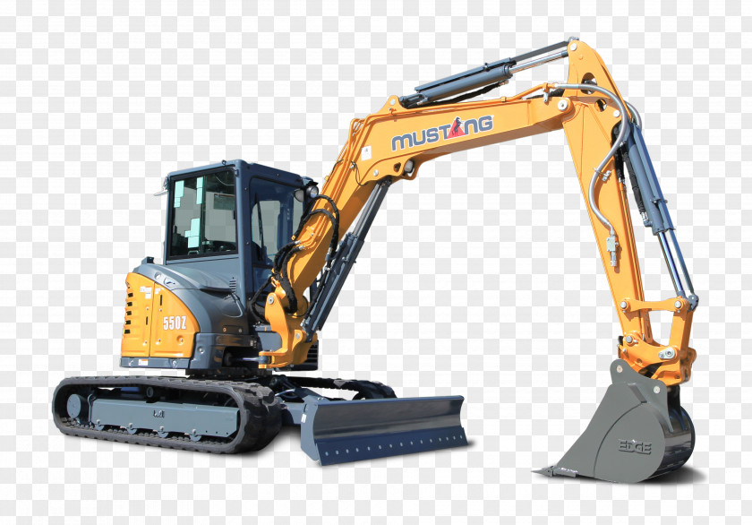 Excavator Ford Mustang Compact Heavy Machinery Skid-steer Loader PNG