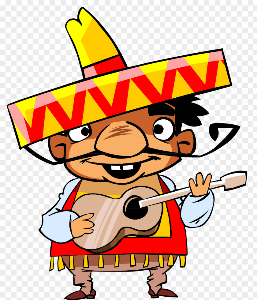 Funny Grateful Person Mexican Cuisine Vector Graphics Cartoon Image Mexicans PNG