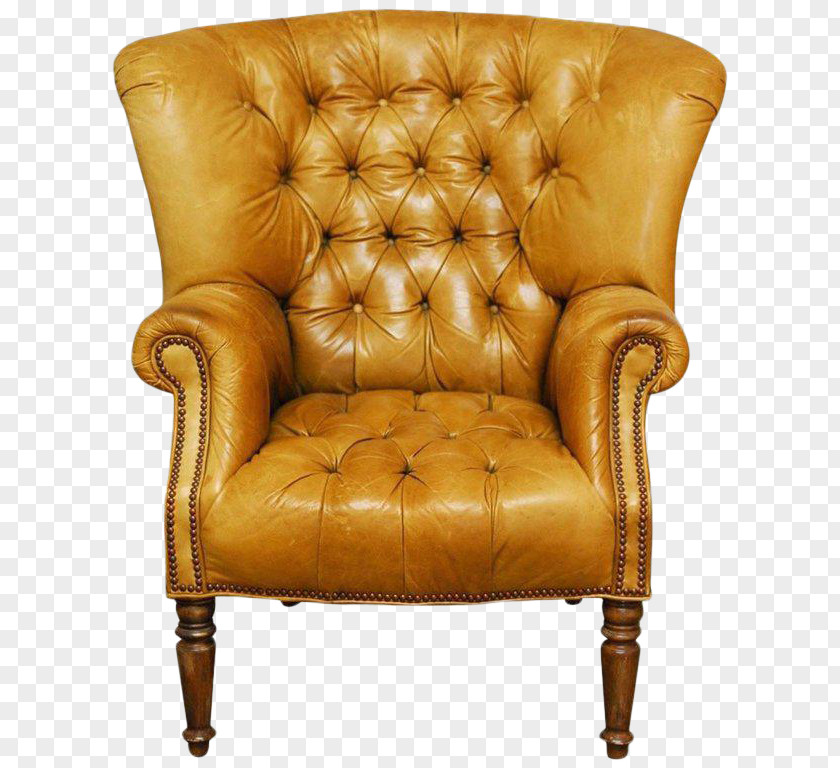 Chair Club Couch Wing Tufting PNG