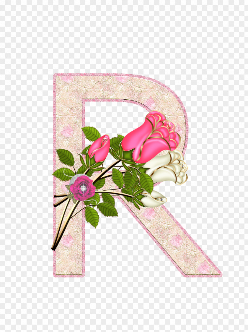 Clolorful Letters Letter Flower Alphabet Decoupage PNG