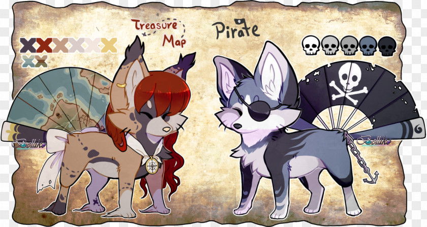Dog Treasure Map Piracy Art PNG