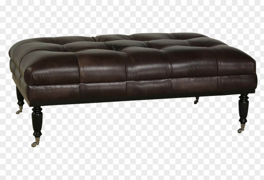 Leather Bed End Stool Ottoman Gratis PNG