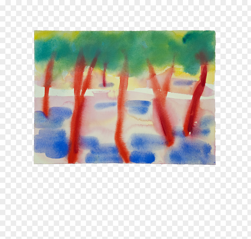 Leaves Watercolor Painting Cork Tree Alentejo PNG