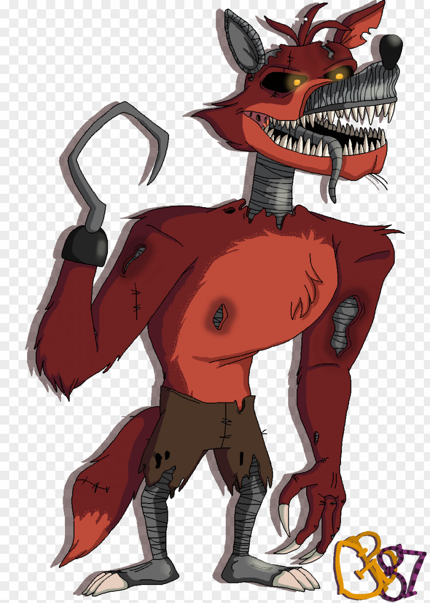 Nightmare Foxy Five Nights At Freddy's 4 2 Cartoon Drawing PNG