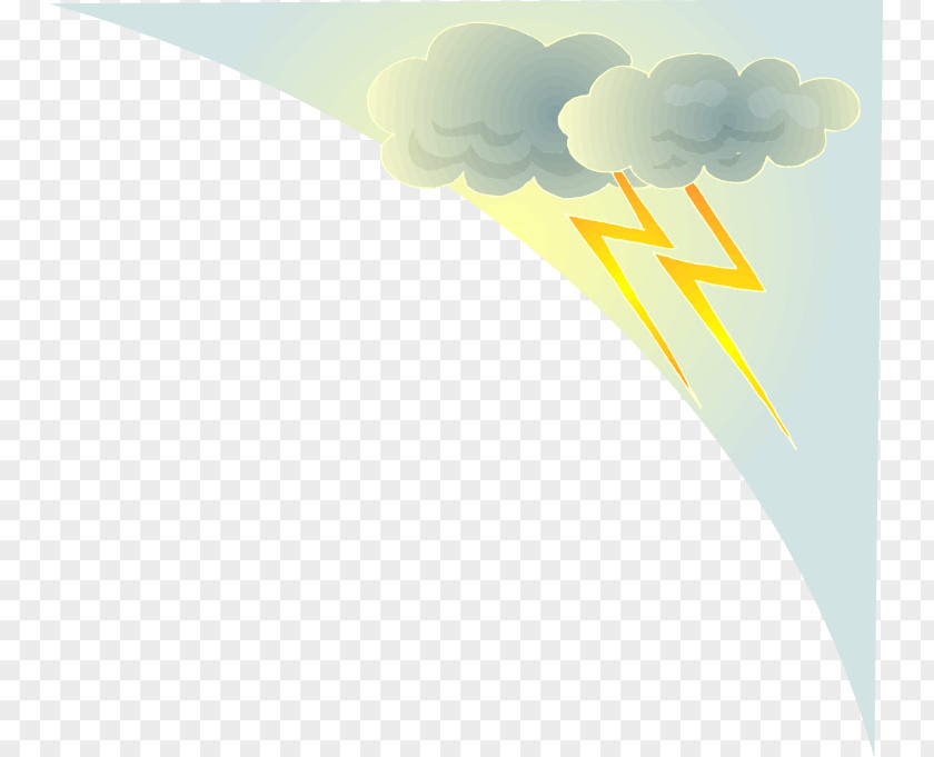 Cloud Lightning Brand Pattern PNG