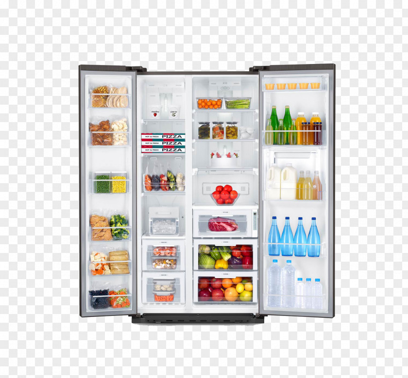Double-door Refrigerator Leftovers Food Spoilage Frozen PNG