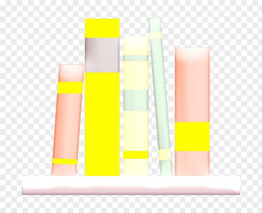 Material Property Rectangle Book Icon Bookshelf School Elements PNG