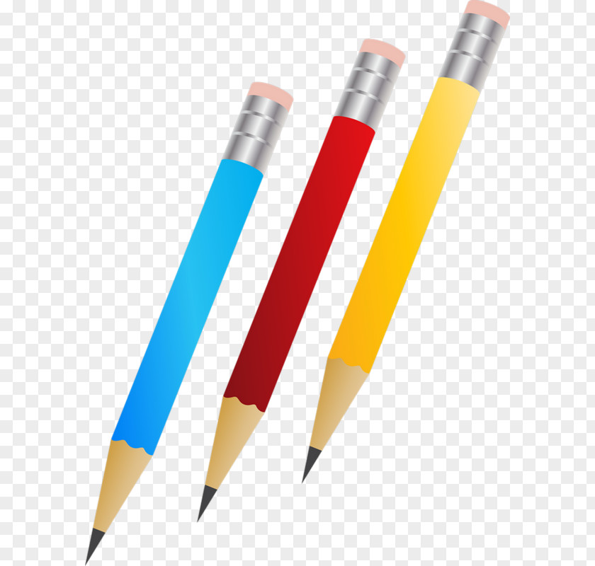 Pencil Decorative Hand-painted Cartoon School Supplies Clip Art PNG