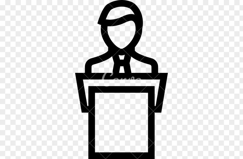 Podium Silhouette Clip Art PNG