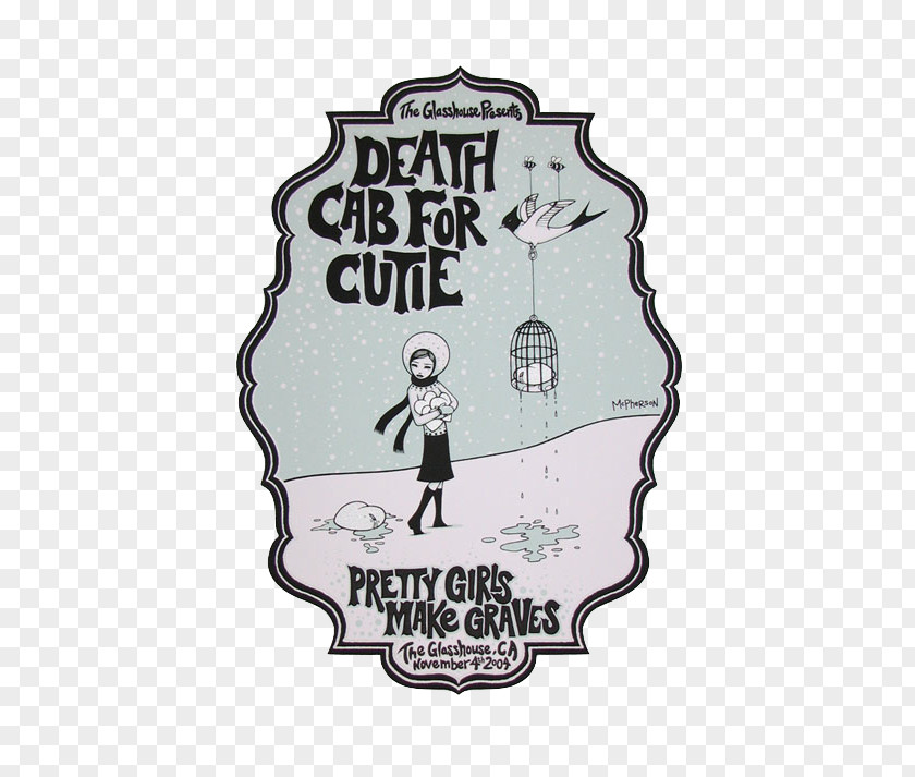 Rock Death Cab For Cutie Poster Lonely Heart: The Art Of Tara McPherson Musical Ensemble Concert PNG