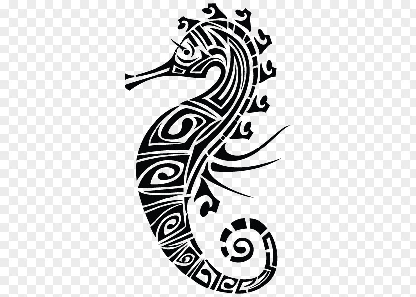 Seahorse Polynesia Tattoo Māori People PNG