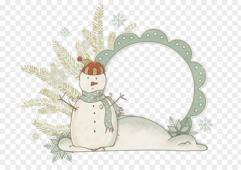 Snowman Frame Christmas Clip Art PNG