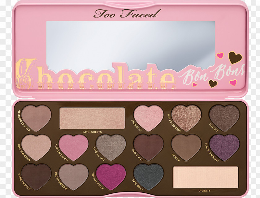 Chocolate Bonbon Too Faced Bar Gold Eye Shadow Palette PNG