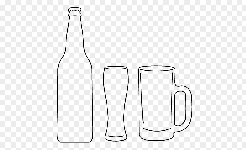 Glass Bottle Pint Beer Glasses PNG