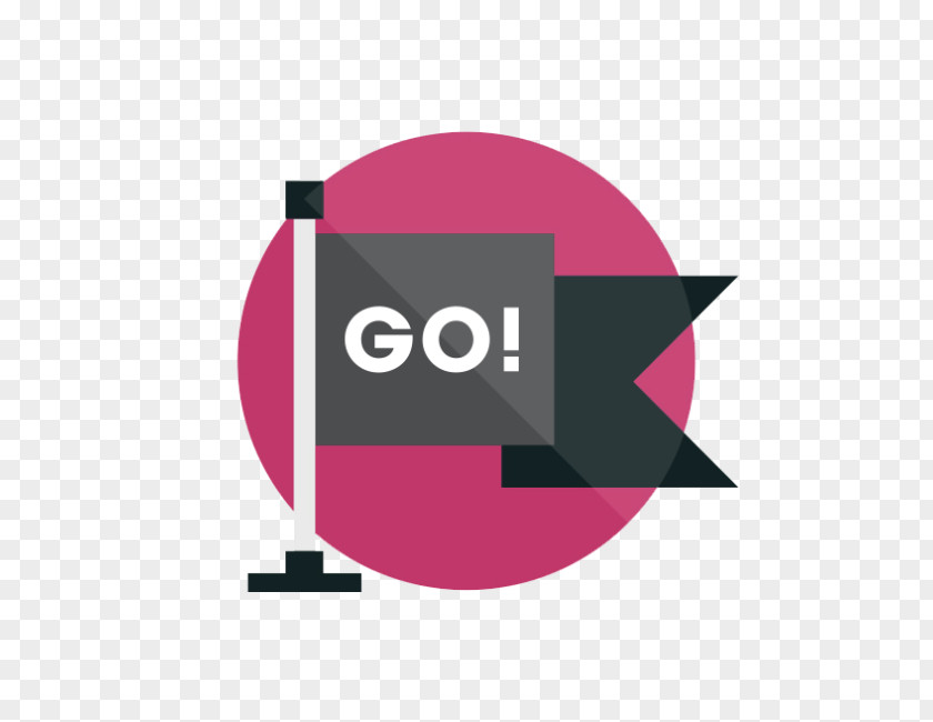 Go Ahead Logo Brand Pink M Font PNG