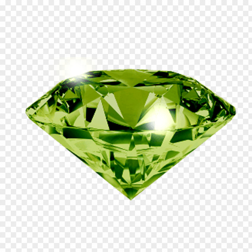 Green Conical Diamond Clarity Gemstone Jewellery PNG