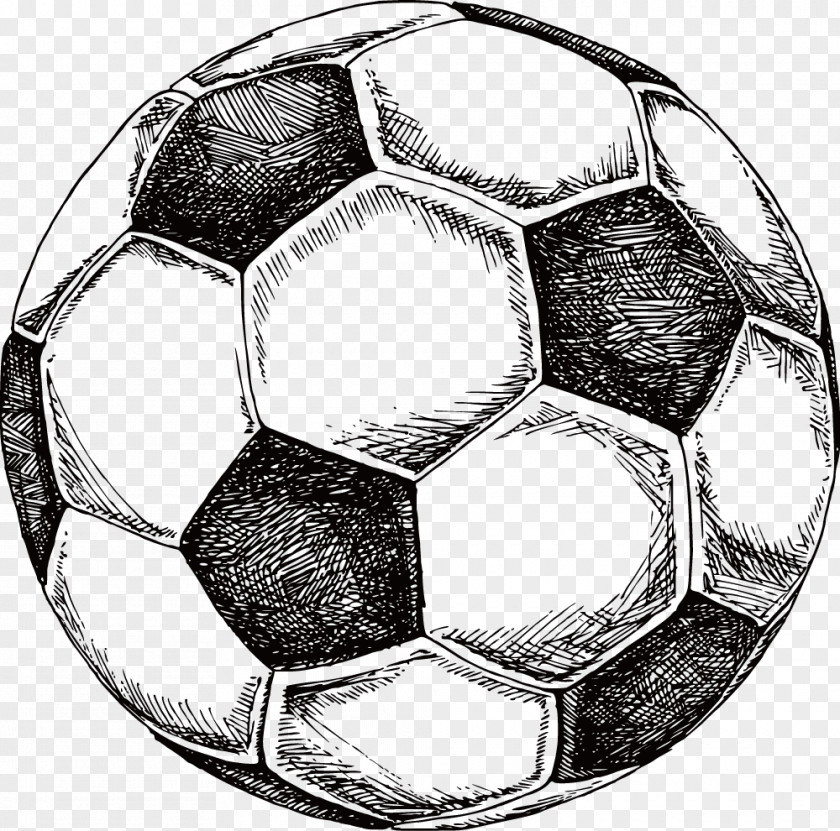 Hand-painted Artwork Soccer Football Drawing Stock Photography Illustration PNG