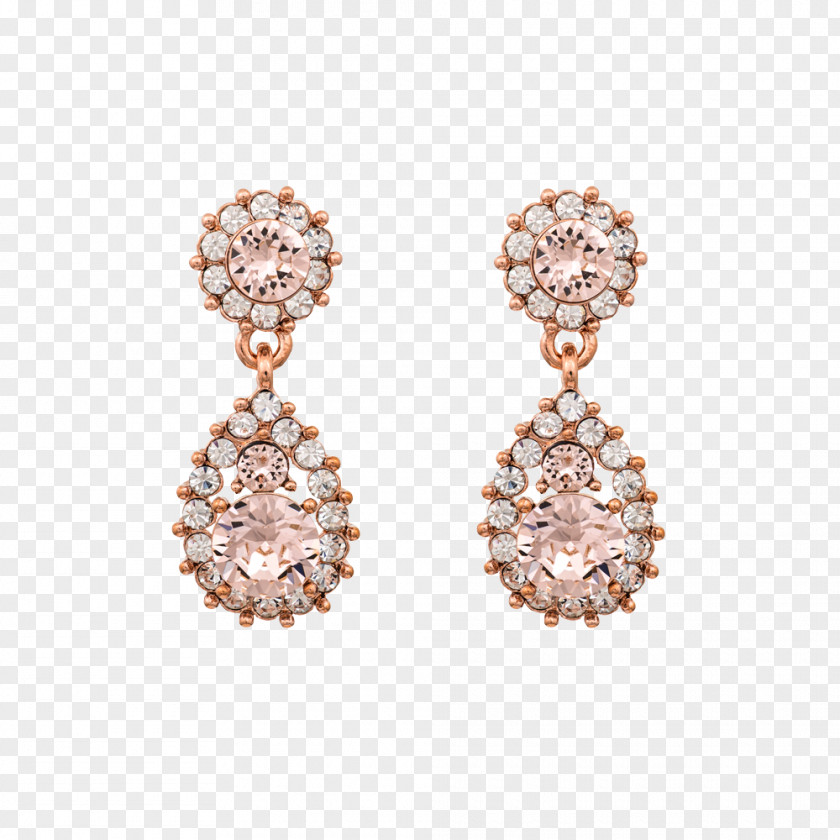 Jewellery Earring Crystal Swarovski AG Gold PNG