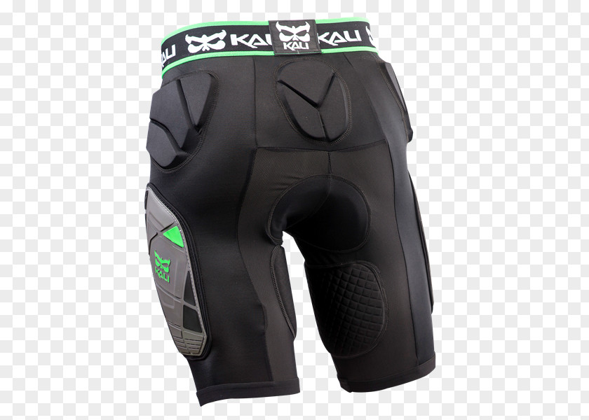 Kali Linux Black Solid Knee Joint Hockey Protective Pants & Ski Shorts PNG