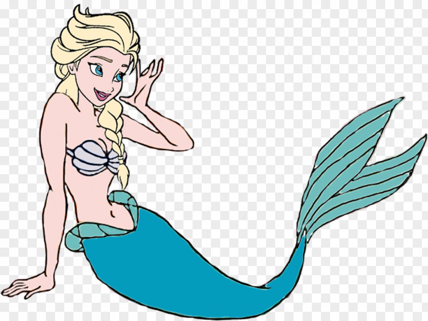 Mermaid Elsa Ariel Art PNG