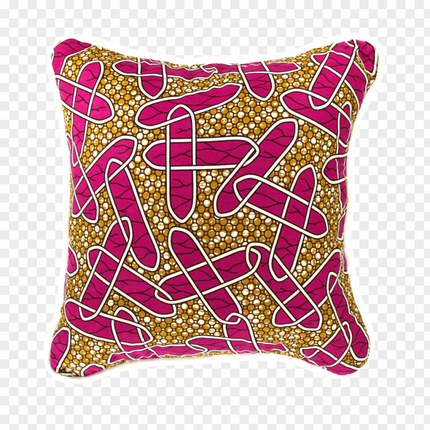 Pink Pillow Throw Pillows Cushion My African Wax Prints PNG