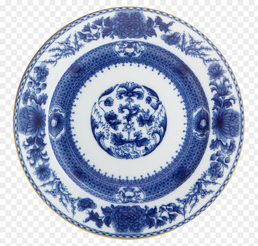 Blue Dessert Dish Mottahedeh Imperial Bread & Butter Plate Tableware PNG