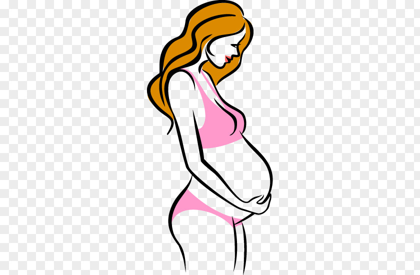 Cartoon Pregnant Women Vector Material Pregnancy Woman Childbirth U5b55u5987 PNG