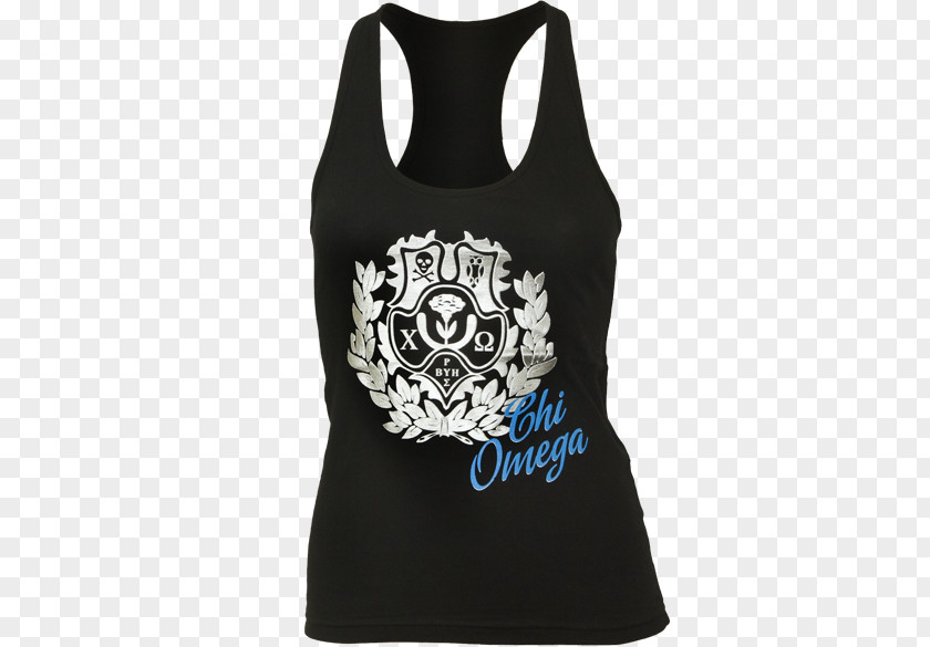 Chi Omega T-shirt Gilets Clothing Sleeveless Shirt PNG