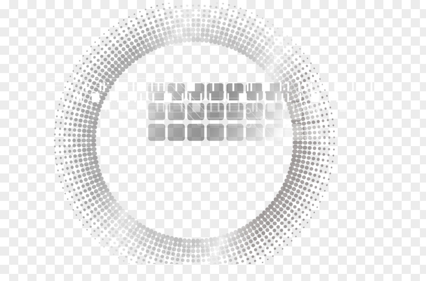 Digital Technology Geometric Circle White Graphic Design Brand PNG