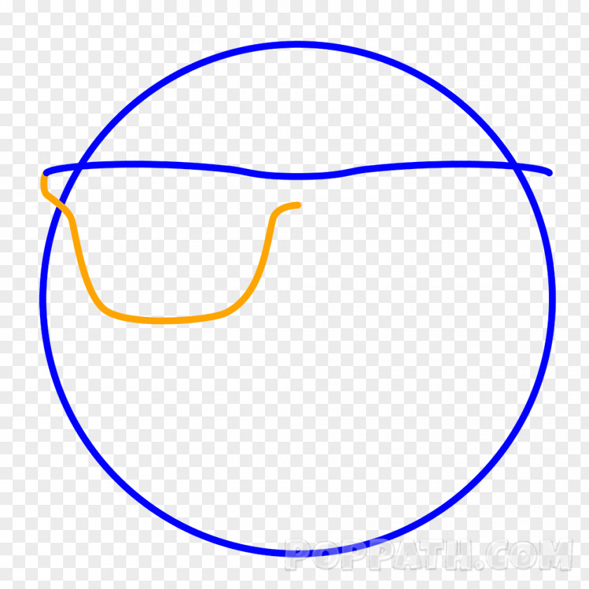 Sunglasses Emoji Drawing Sketch PNG