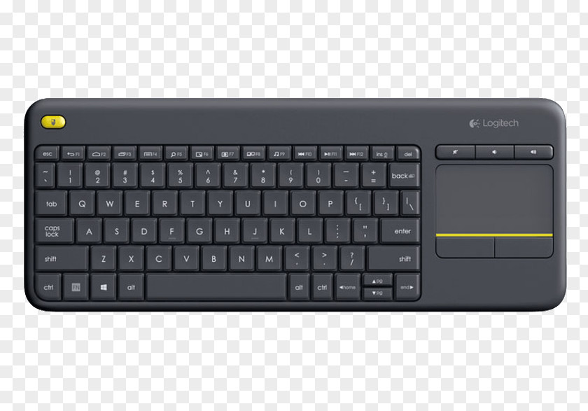 Computer Keyboard Logitech K400 Plus Wireless Touchpad PNG