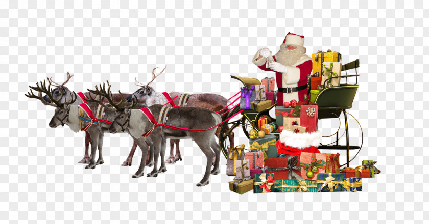 Deer Santa Claus Village Reindeer Rudolph PNG