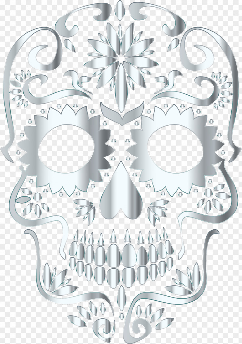 Sugar Calavera Skull Bone Desktop Wallpaper PNG