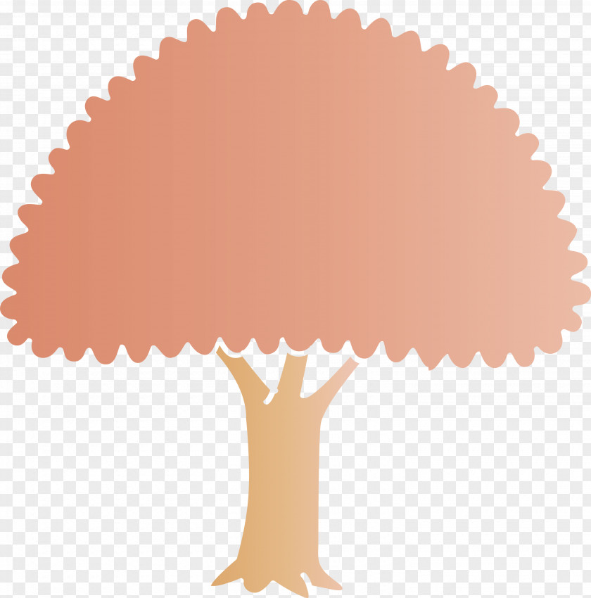 Brown Baking Cup Tree Label PNG