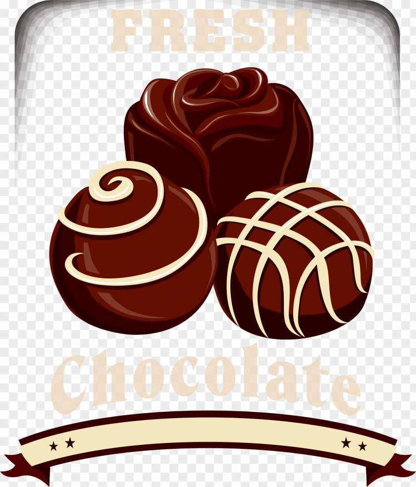 Cartoon Brown Chocolate Bonbon Clip Art PNG